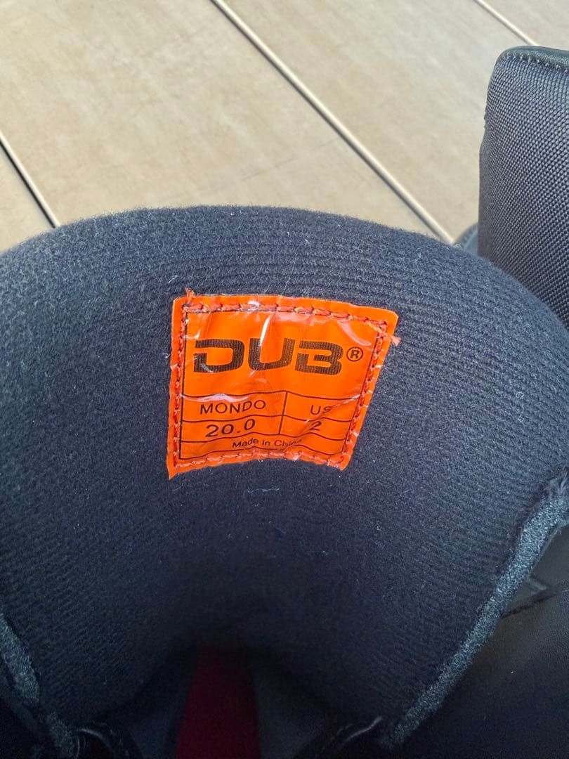 dub 子ども用スノーボードブーツ ブラック/ブルー