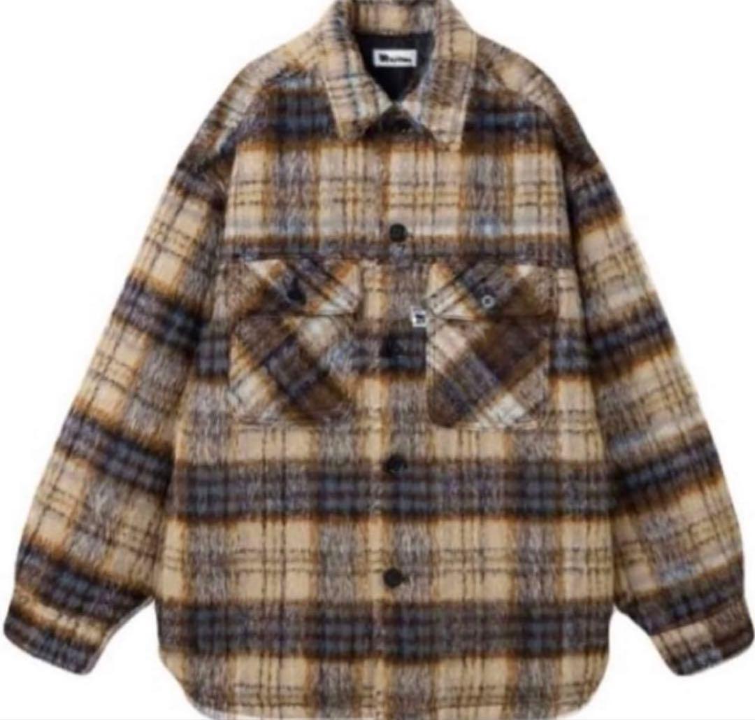 ⭐️未開封新品⭐️NAPTIME チェック中綿ジャケット アイボリー M