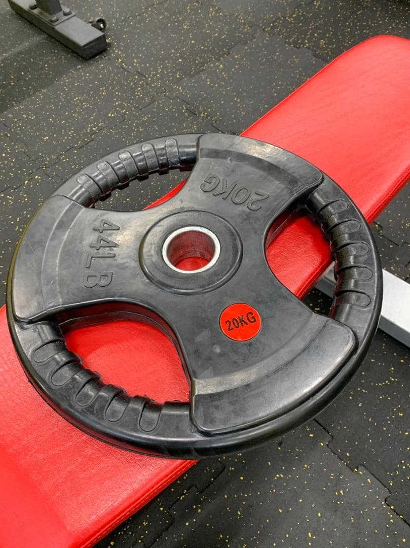 50mm 3グリップラバープレート　20㎏4枚10kg 4枚5㎏4枚　計120㎏