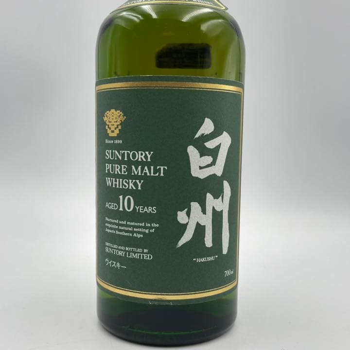 白州　サントリー ピュアモルト ウイスキー 10年 700ml 金縁 古酒