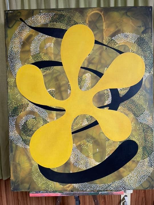 油絵　現代アート　クープランの墓　作者　あんどうまさひろ　油彩画