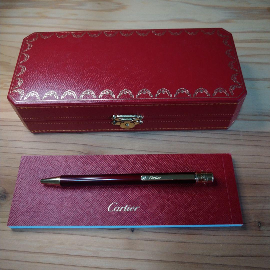 【新品未使用】Cartier ボールペン&メモ帳(ケース付き)