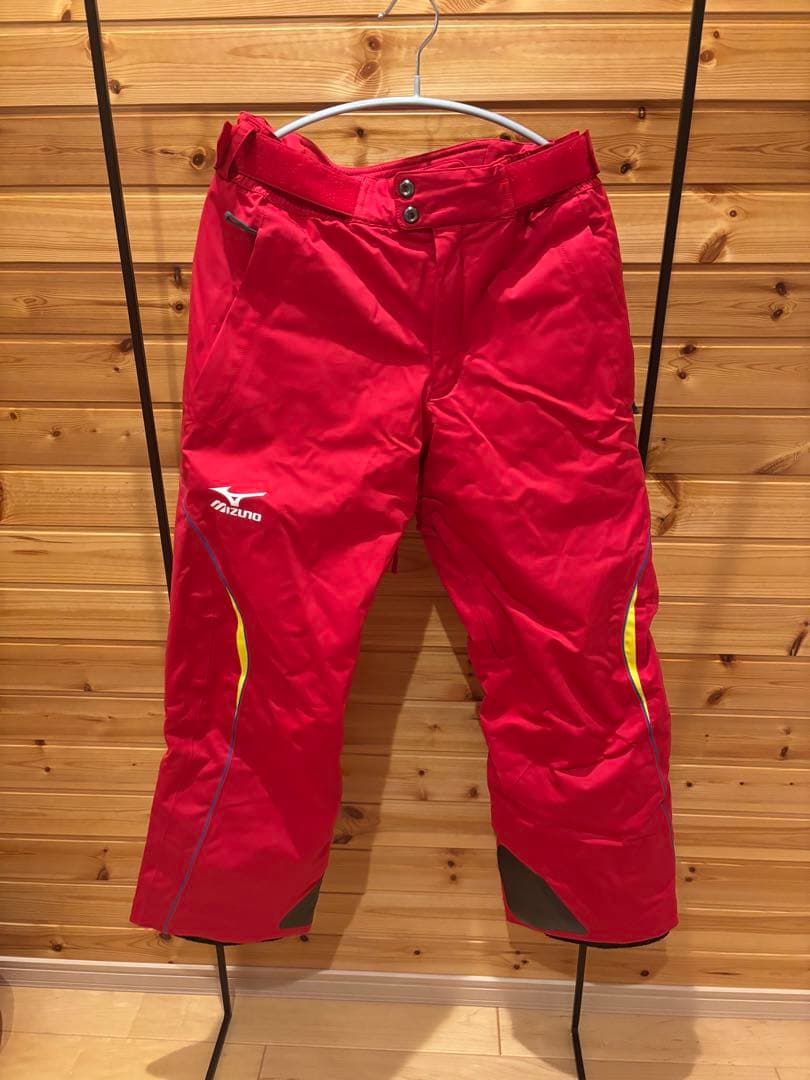 Mizuno 赤 スキーウェア 上下セット（M）