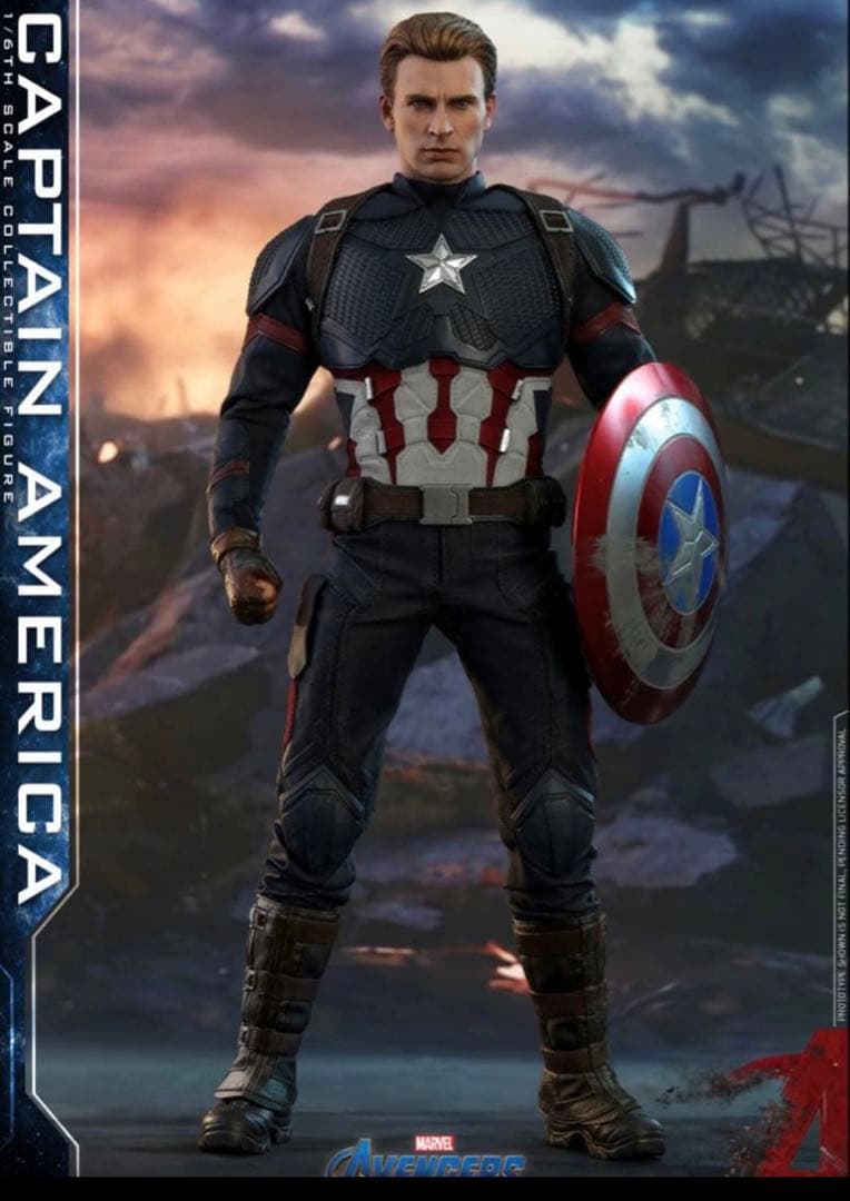 【付属品完備】ホットトイズ キャプテン・アメリカ アベンジャーズ/エンドゲーム