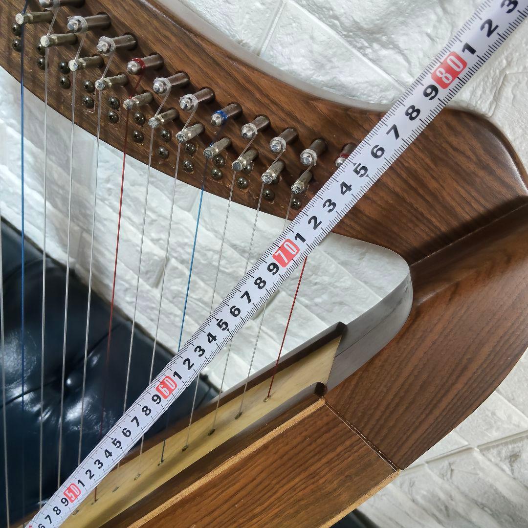 【美品】22弦 スモールハープ（アイリッシュスタイル） ケース・付属品付き 木製