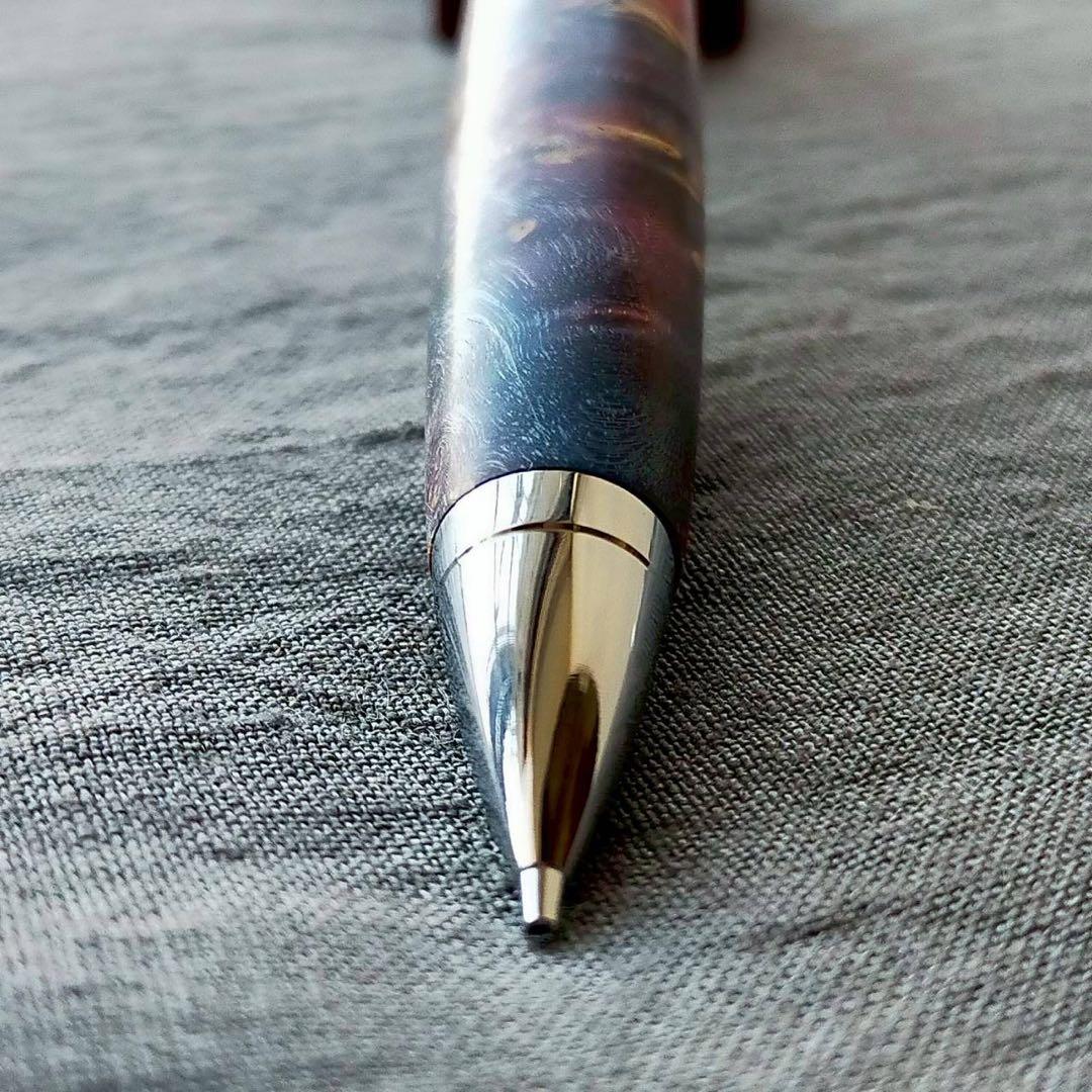 【黎明】　スタビライズドウッド　ハンドメイド　木軸シャープペン　0.5mm