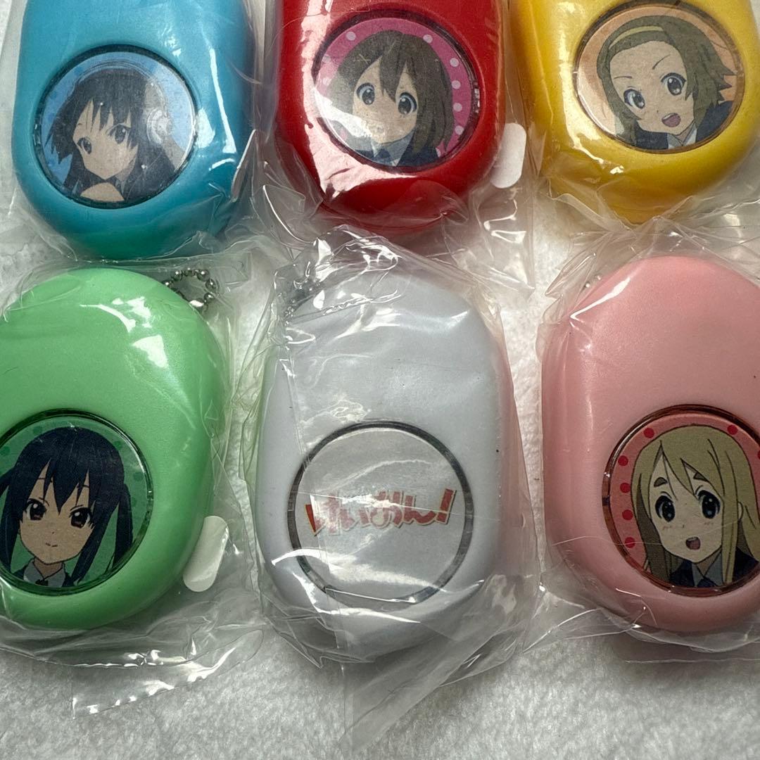 未使用品　けいおん！ボイスエッグキーホルダー サウンドドロップ 6種セット