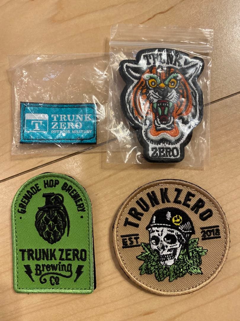 trunk zero トランクゼロ　ベルクロワッペン　4枚セット