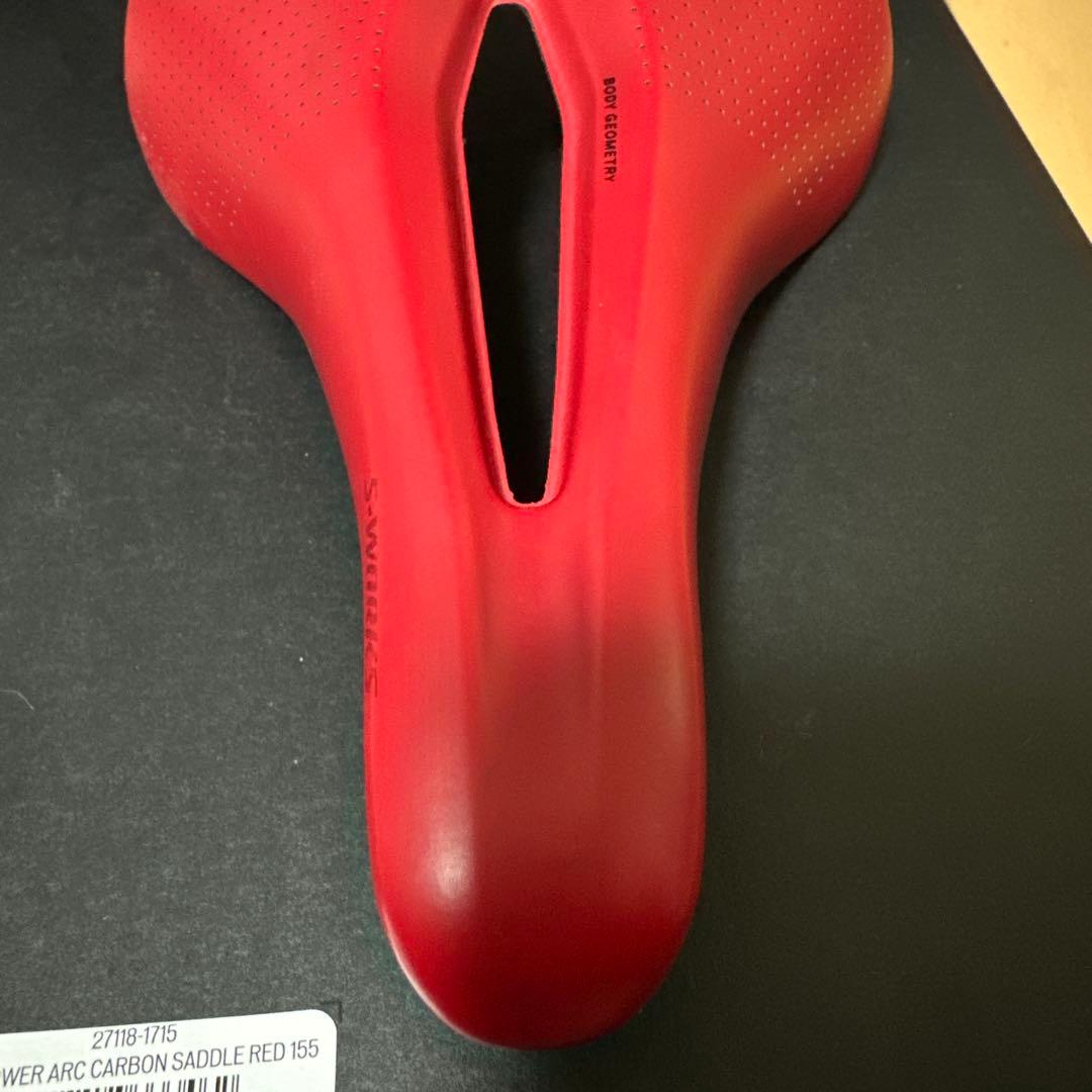 ひ*ん様 S-WORKS POWER ARC RED 155 カーボンサドル