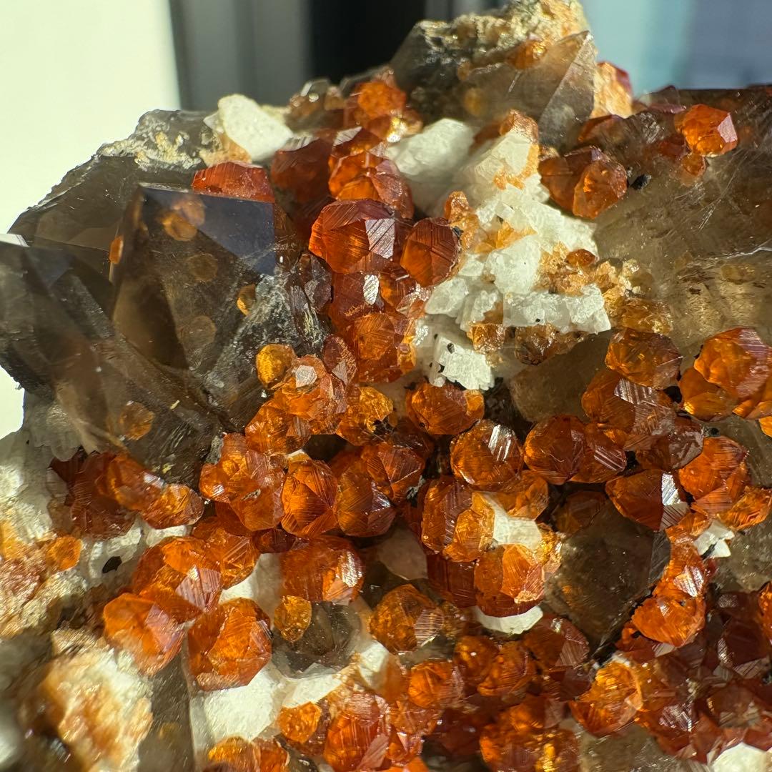 555 中国福建省産　ガーネット&スモーキークォーツ