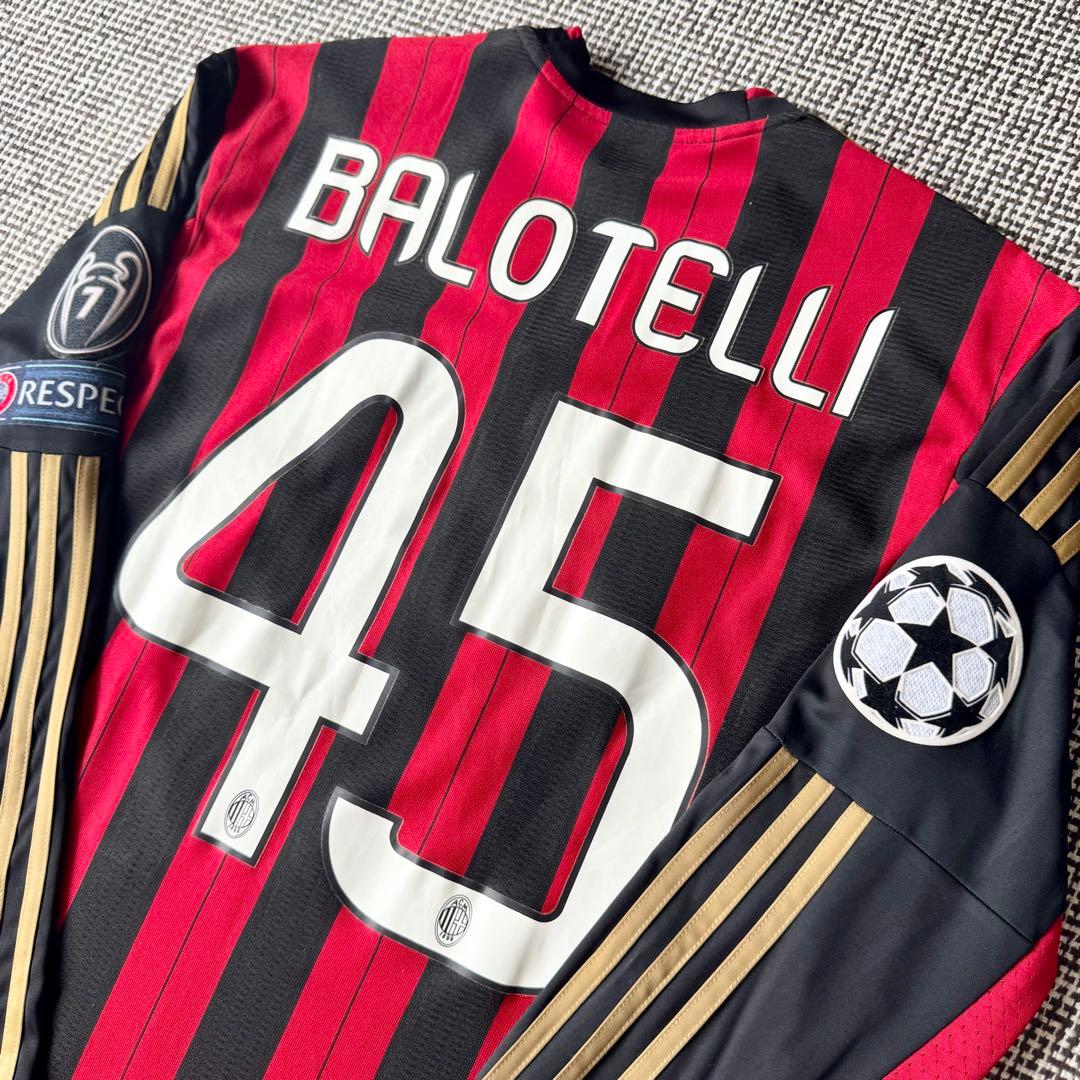 【長袖×フルパッチ仕様】マリオ・バロテッリ ＃４５ ACミラン １３／１４（H）