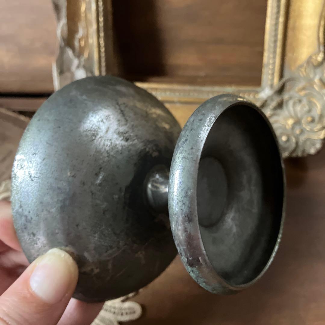 フランスアンティークカップ　ゴブレット小物入れに　シャビーシック特割