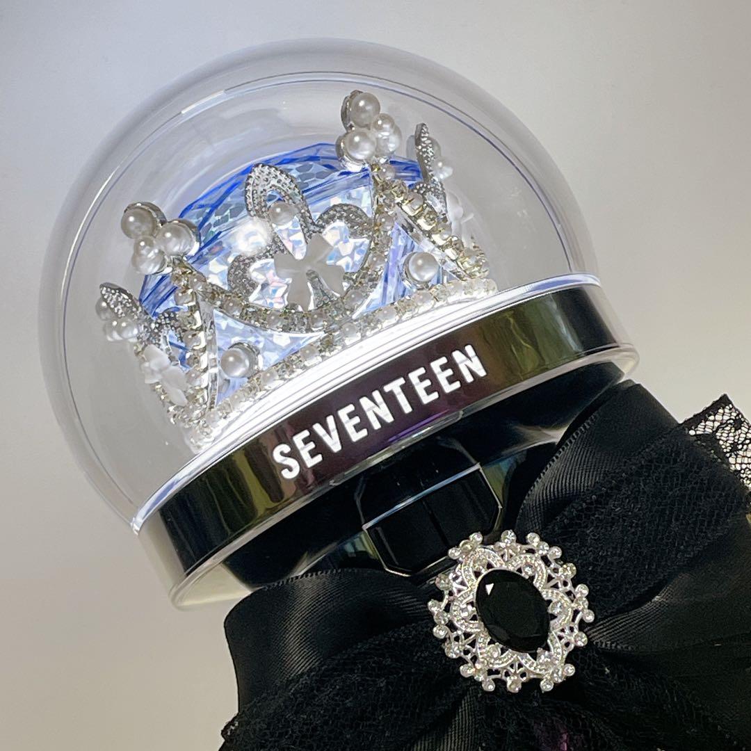 【装着イメージ】セブチ クラウン ティアラ ペンライト デコ カラット棒