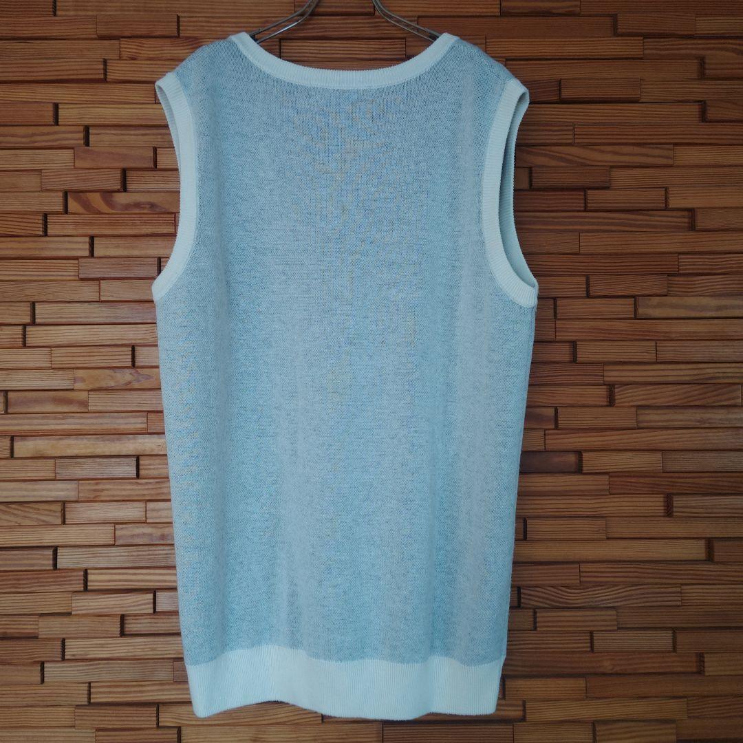 RUSSELUNO ラッセルノ ロゴ入り ニットベスト サイズ6 XL