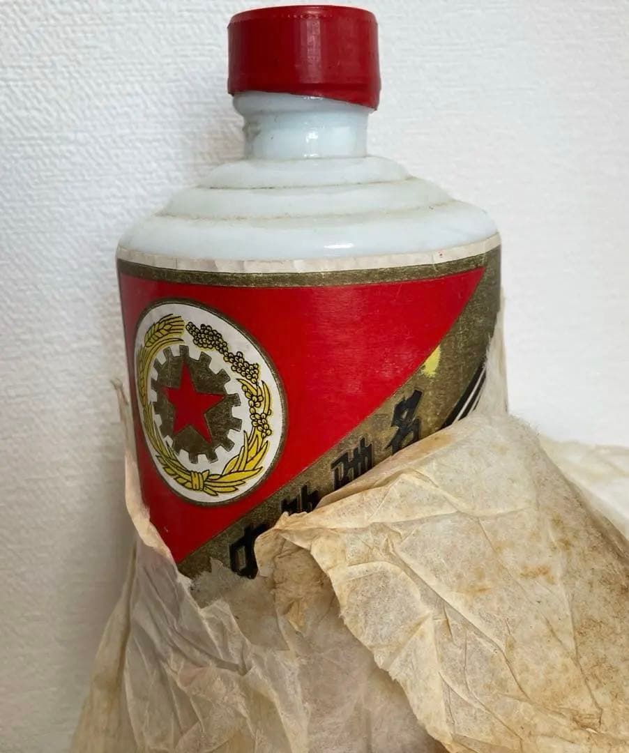 超稀少! 貴州茅台酒1987年 正規品 五星麦 54度マオタイ 重さ1025g