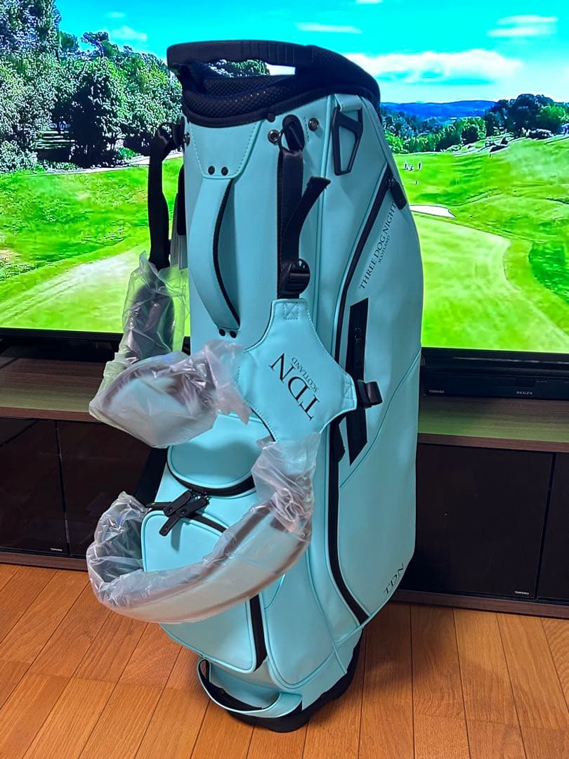 スコットランド　TDN スタンド式キャディバッグ ティファニーカラー