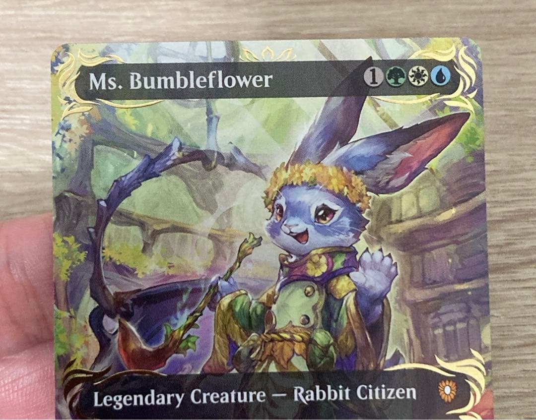 バンブルフラワー夫人　レイズドfoil 英語版