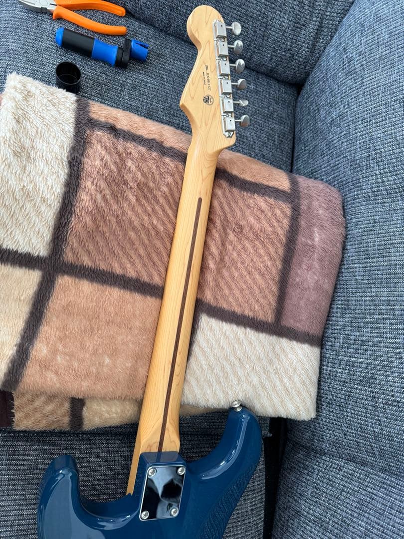 ギター Fender Japan HYBRID II strat indigo trns