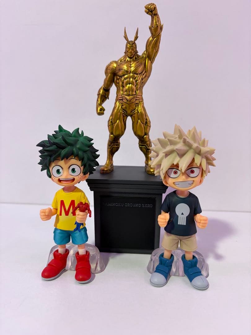 ヒロアカ 一番くじ デク 爆豪 幼少期 銅像オールマイト