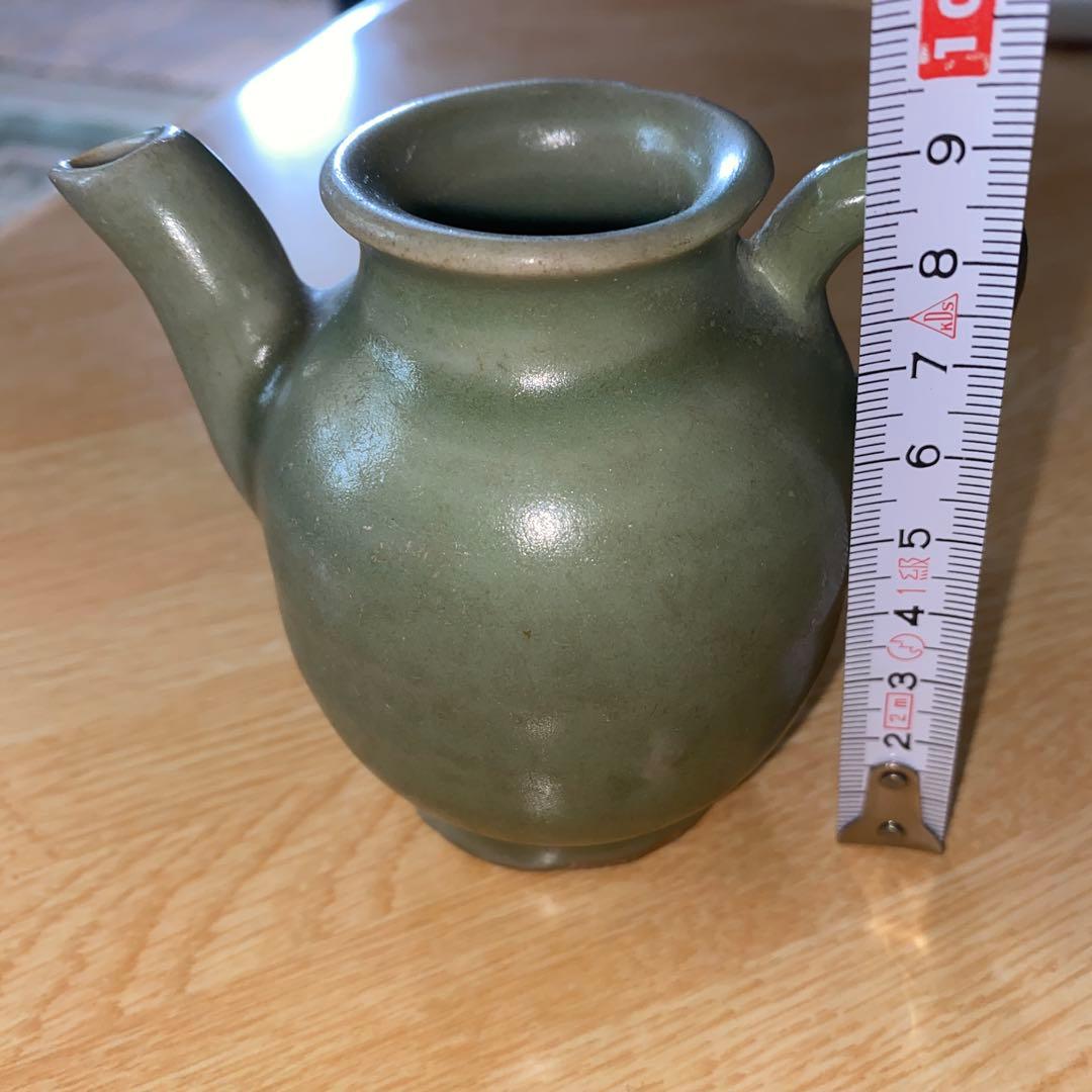 龍泉窯　青磁　水注　明代　完品