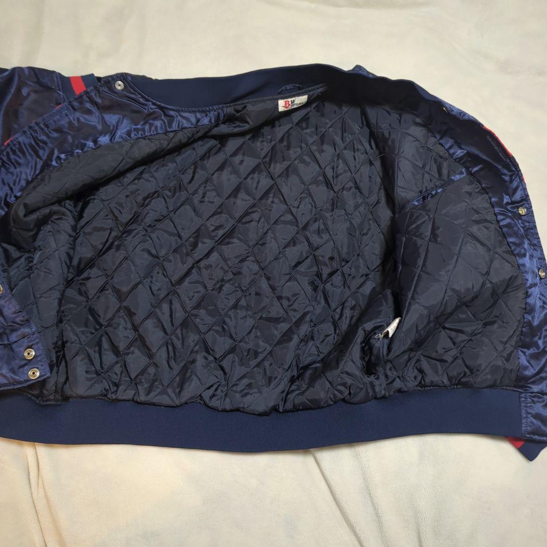 ！！mantle様！近鉄バファローズ フルスナップ ナイロン スタジャン 紺 赤