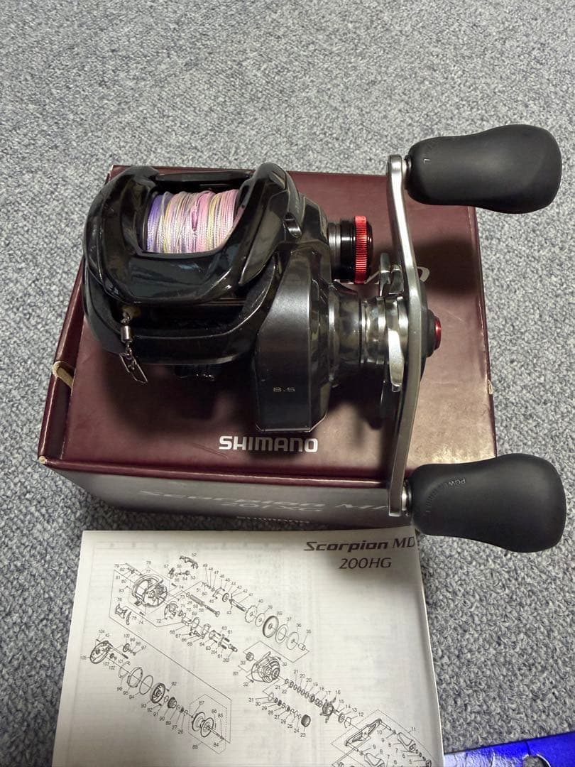 SHIMANO 24スコーピオンMD 201XG 左巻き