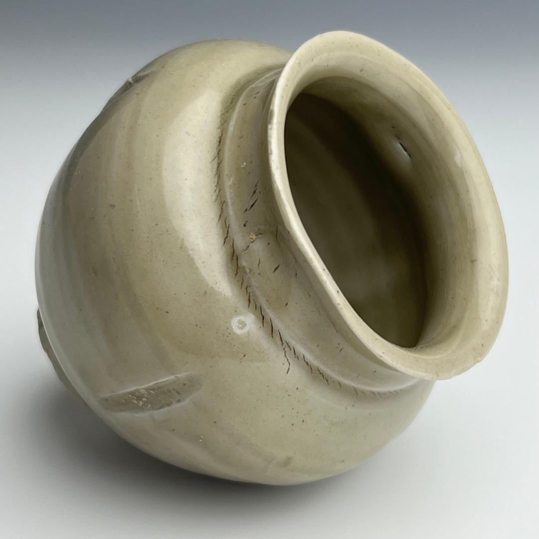 影青 青白釉小壺 小罐 中国古玩 中国美術 唐物 擺件 旧家蔵出