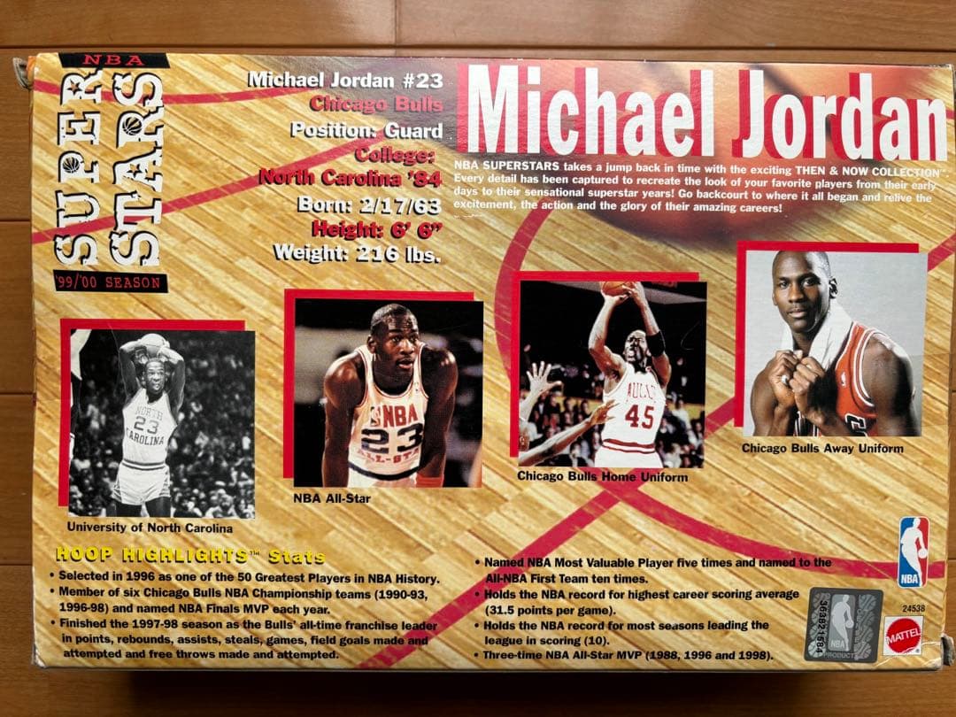 米MATTEL社 マイケルジョーダン フィギュア4体セット