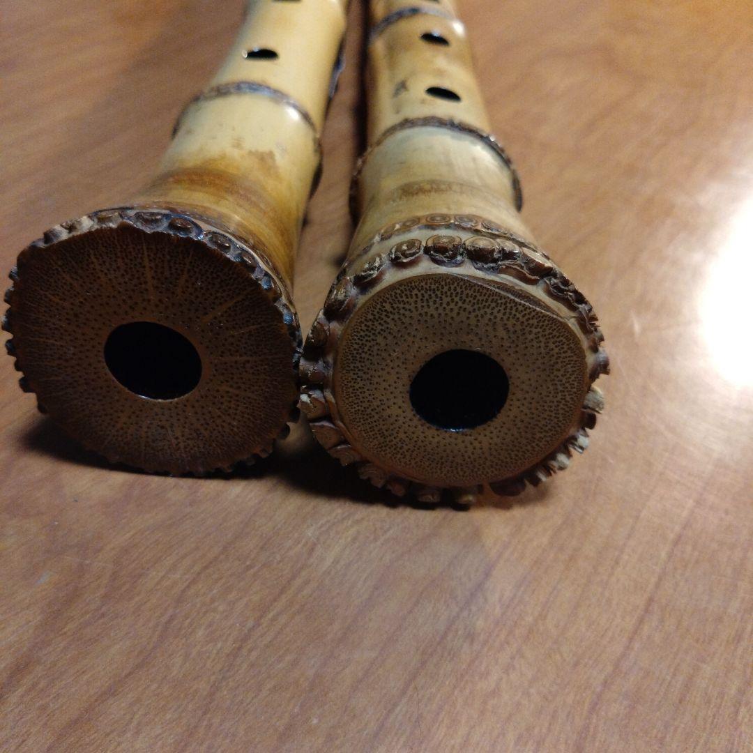 値下げ都山流一尺八寸管と六寸管　島田整優銘