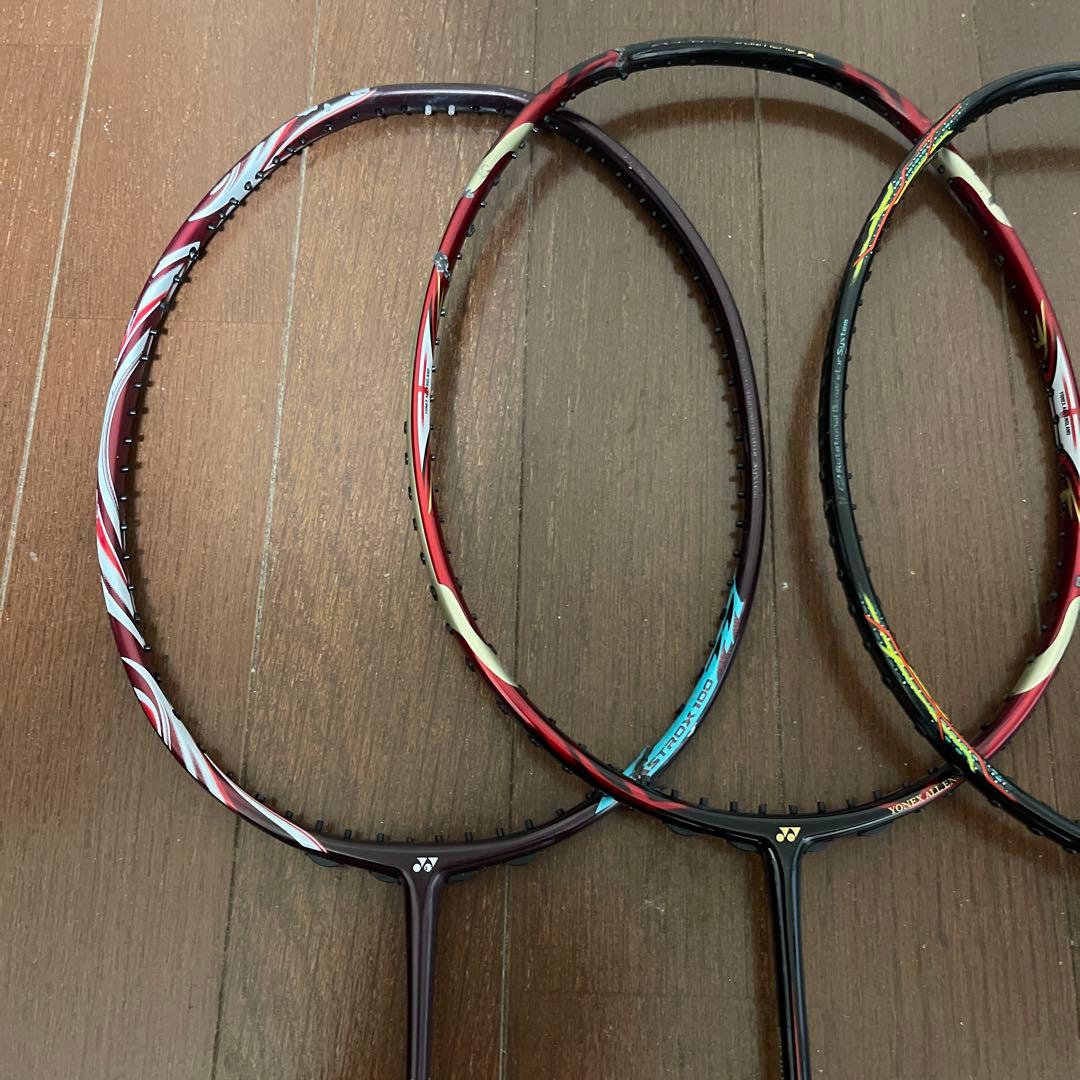 YONEX バドミントンラケット ジャンク4本セット
