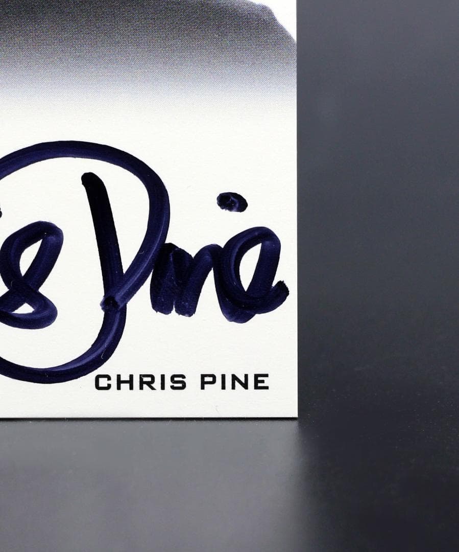 スタートレック　star trek　クリス　パイン　サイン カード