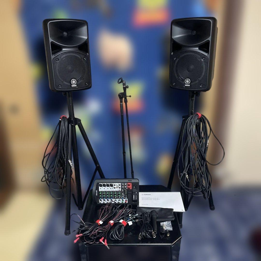 美品 YAMAHA STAGEPAS400BT スタンド マイクセット