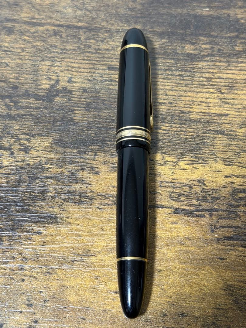 筆記確認&洗浄済　1970年代　モンブラン　149 万年筆　中白　インク窓　中字