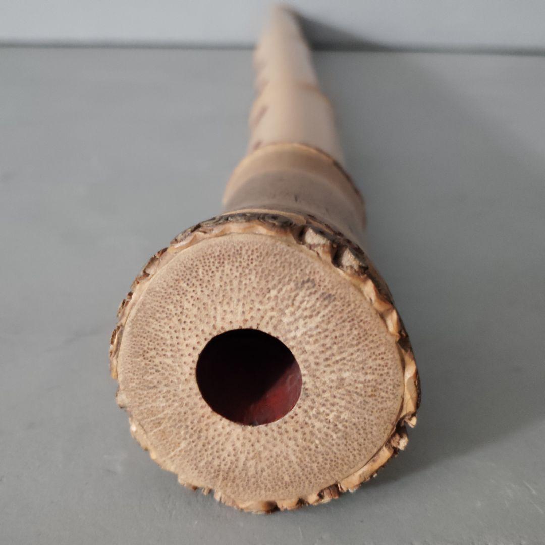 無銘　尺八　竹製中継無　一尺六寸官　48.5cm