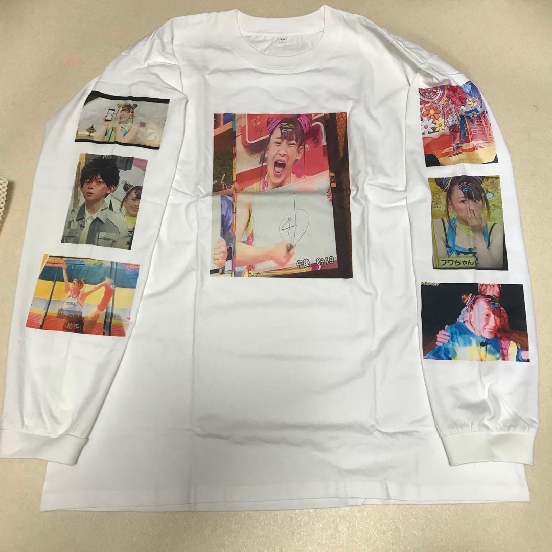 未使用 オールナイトニッポン XXL フワちゃん Tシャツ 白 ロンt 長袖