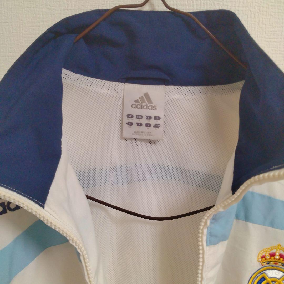 adidas　レアル・マドリードFC　00s　刺繍ロゴ　ウインドブレーカー　上下