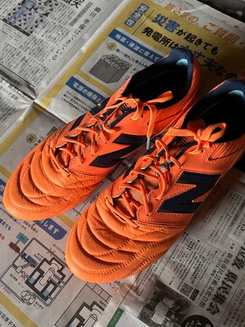 New Balance サッカーシューズ スパイク オレンジ