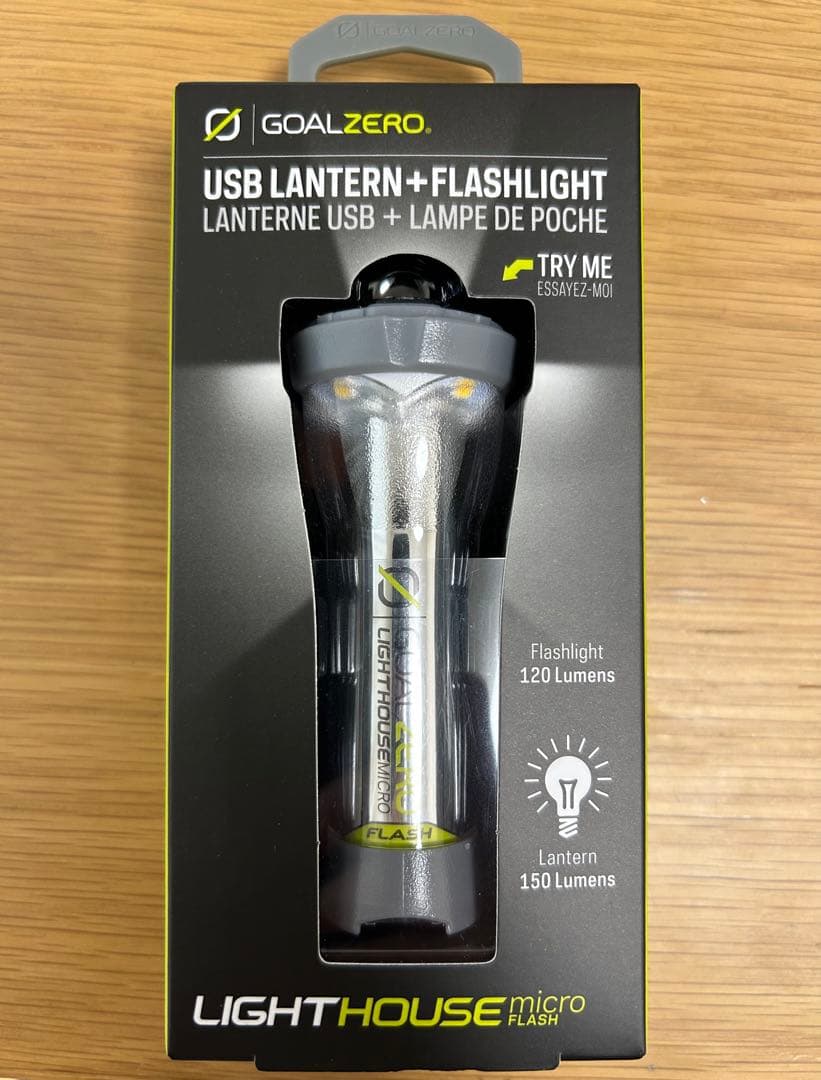 新品 未開封 日本限定 ゴールゼロ ライトハウス マイクロ フラッシュ グレー
