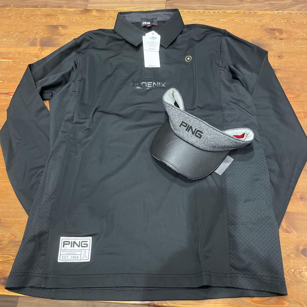PING ゴルフウェア Lサイズ サンバイザー付き