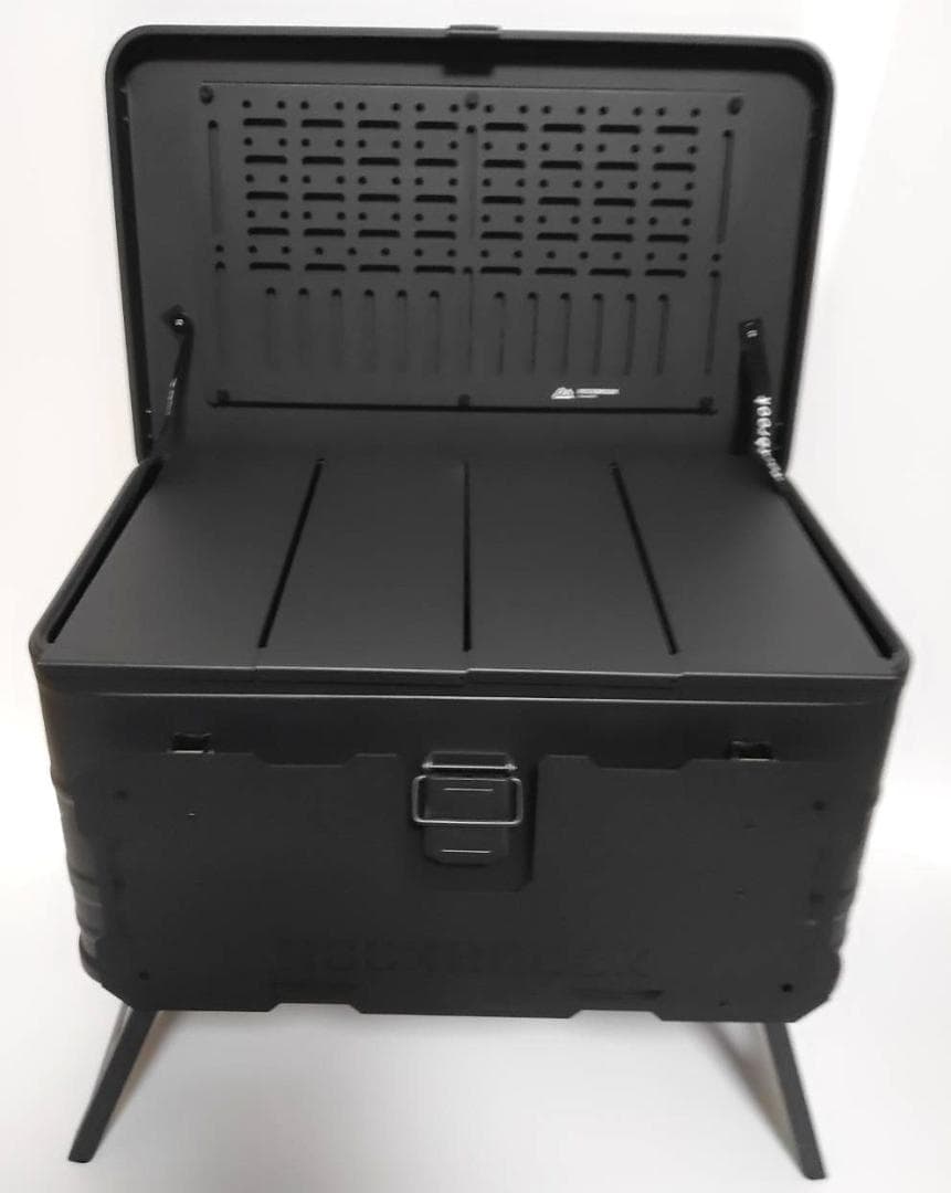 新品送料込み　アルミコンテナ　50L　フルカスタム　ブラック　キャンプ