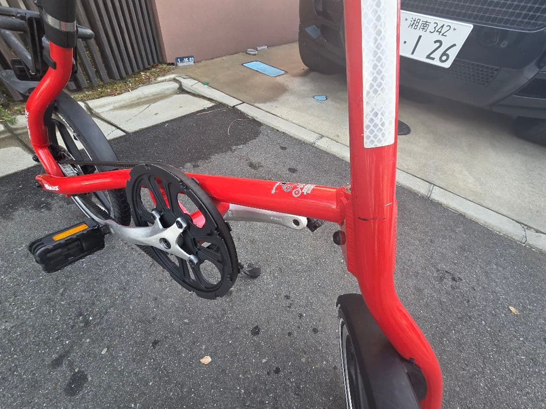 ストライダ　STRIDA　折りたたみ自転車 赤