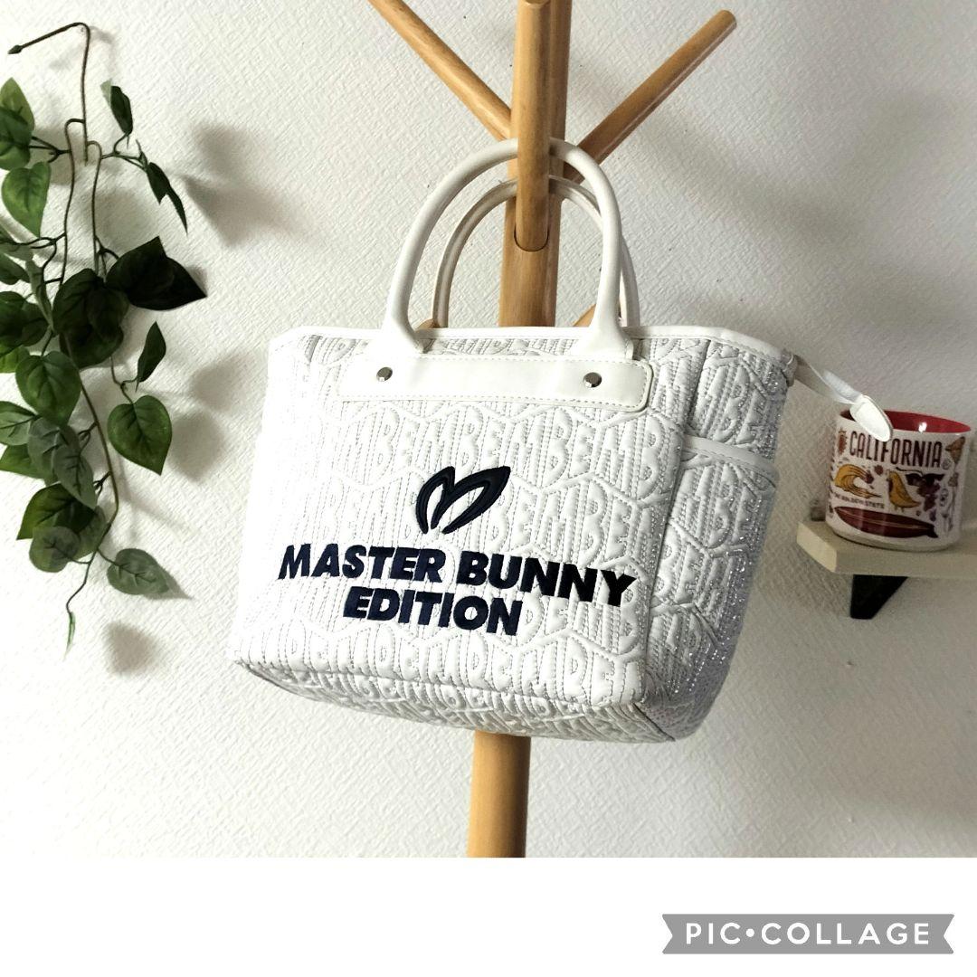 【希少】マスターバニーエディションカートバッグ　刺繍ロゴ　エンボス　ゴルフ　白