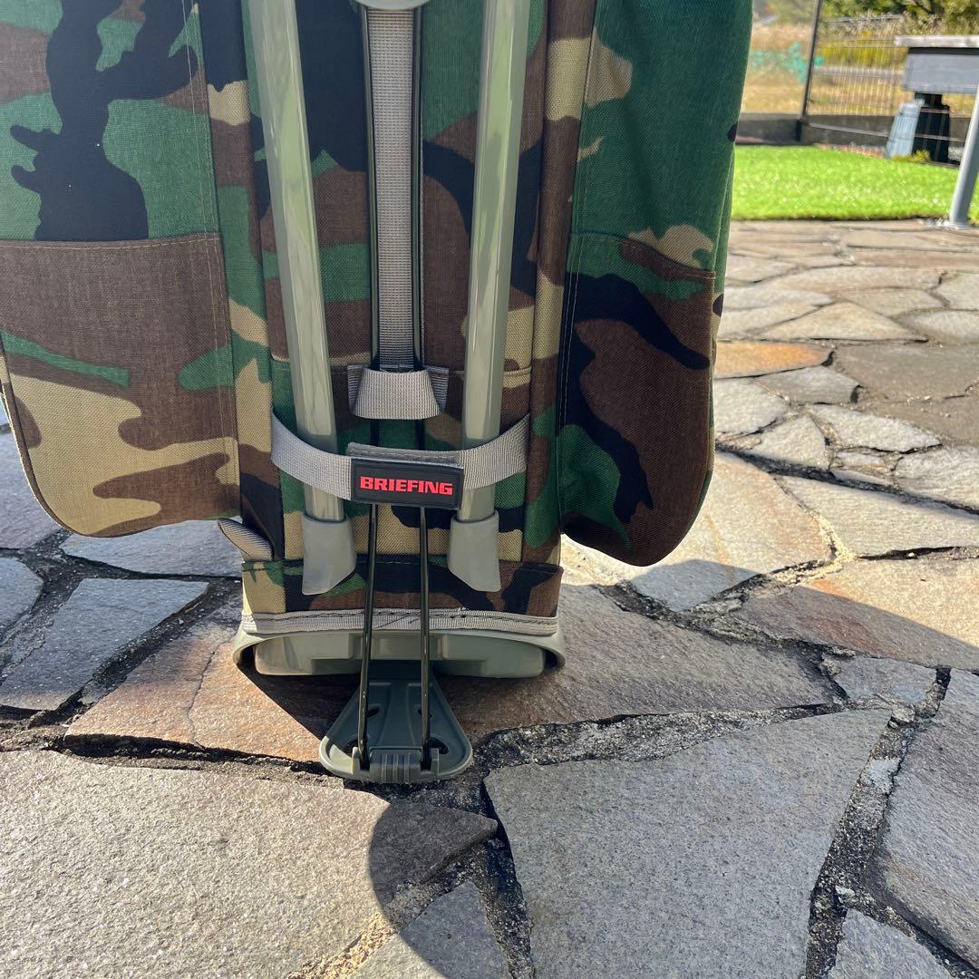 BRIEFING 迷彩キャディバッグCR-4 9.5型　ウッドランドカモ