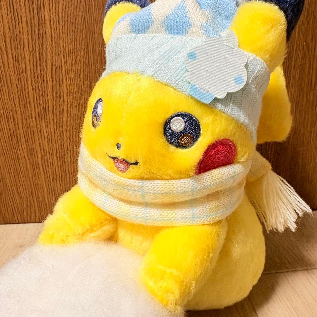【匿名配送】ポケモン ぬいぐるみ ピカチュウとゆきあそび 2点セット