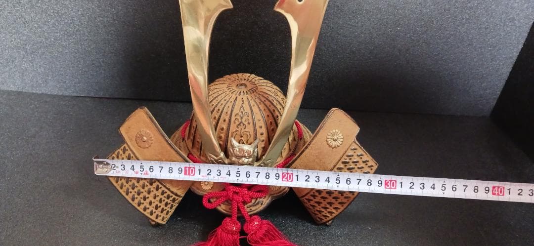 【希少品】　高岡　金次銅器製　出世兜　兜　金属工芸 鉄製 鋳物　端午の節句　置物