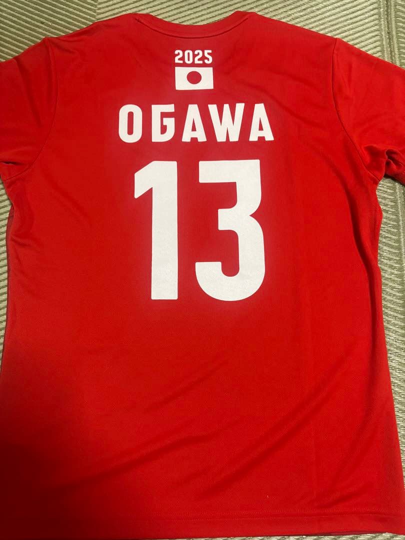 2025男子日本代表応援Tシャツ 小川智大 Mサイズ