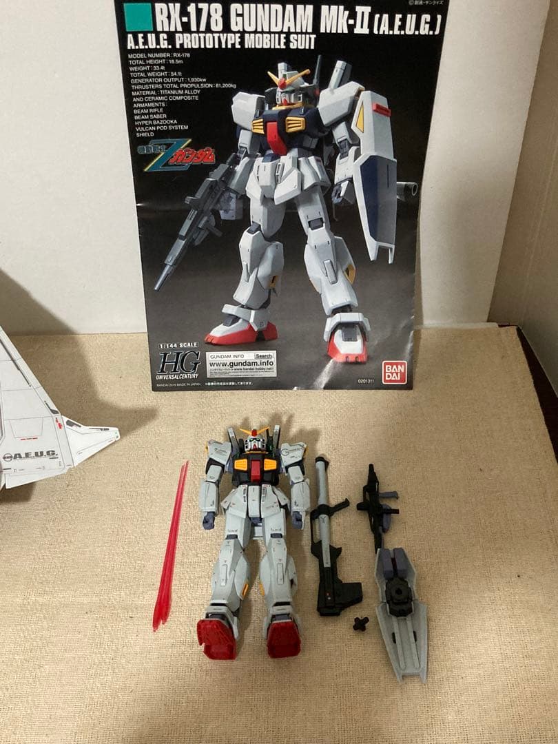 HG1/144 ガンダムMk-Ⅱ &フライングアーマー　塗装済み完成品　ガンプラ