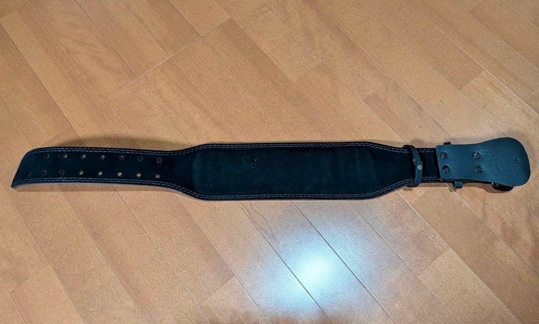 プロ仕様！本牛革☆パワーベルト/トレーニングベルト （Lサイズ） ⭐⑪52