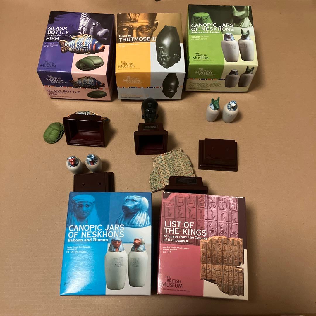 海洋堂　大英博物館　至宝展　古代エジプトの遺産　ミニチュア　全15種類