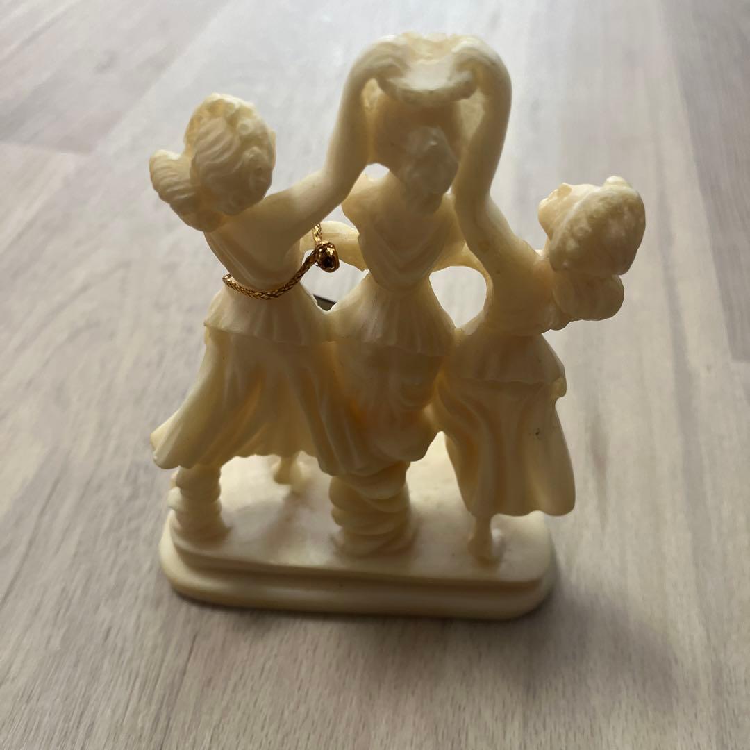 HERMES 三人の女性像 彫刻 約15cm